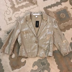 ✨NWT The Limited Metallic Linen Shrunken Blazer